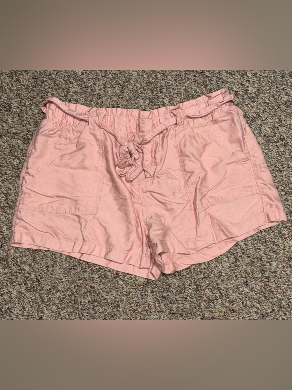 Women's plus size‎ 20 Time and Tru Soft Pink Drawstring Casual Shorts